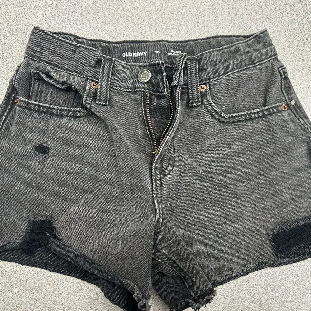 Old Navy Kids Black Denim Shorts